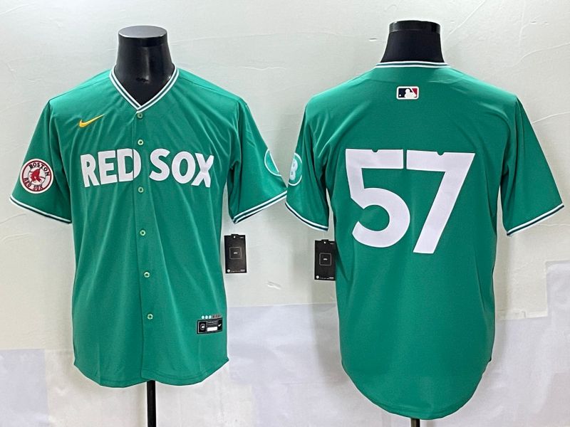 Men 2025 Boston Red Sox #57 No Name Dark Green Joint Name Nike MLB Jersey style 8->detroit tigers->MLB Jersey